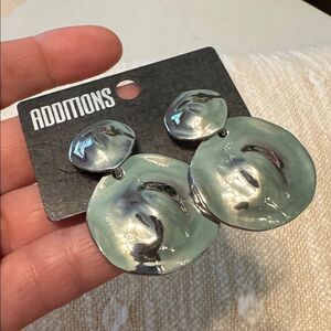 0062- Chicos Silver Statement Earrings